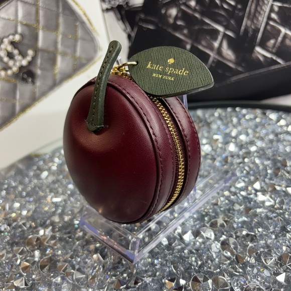 Kate Spade novelty Ma Chérie 3D Cherry Coin Purse EUC - Picture 5 of 11